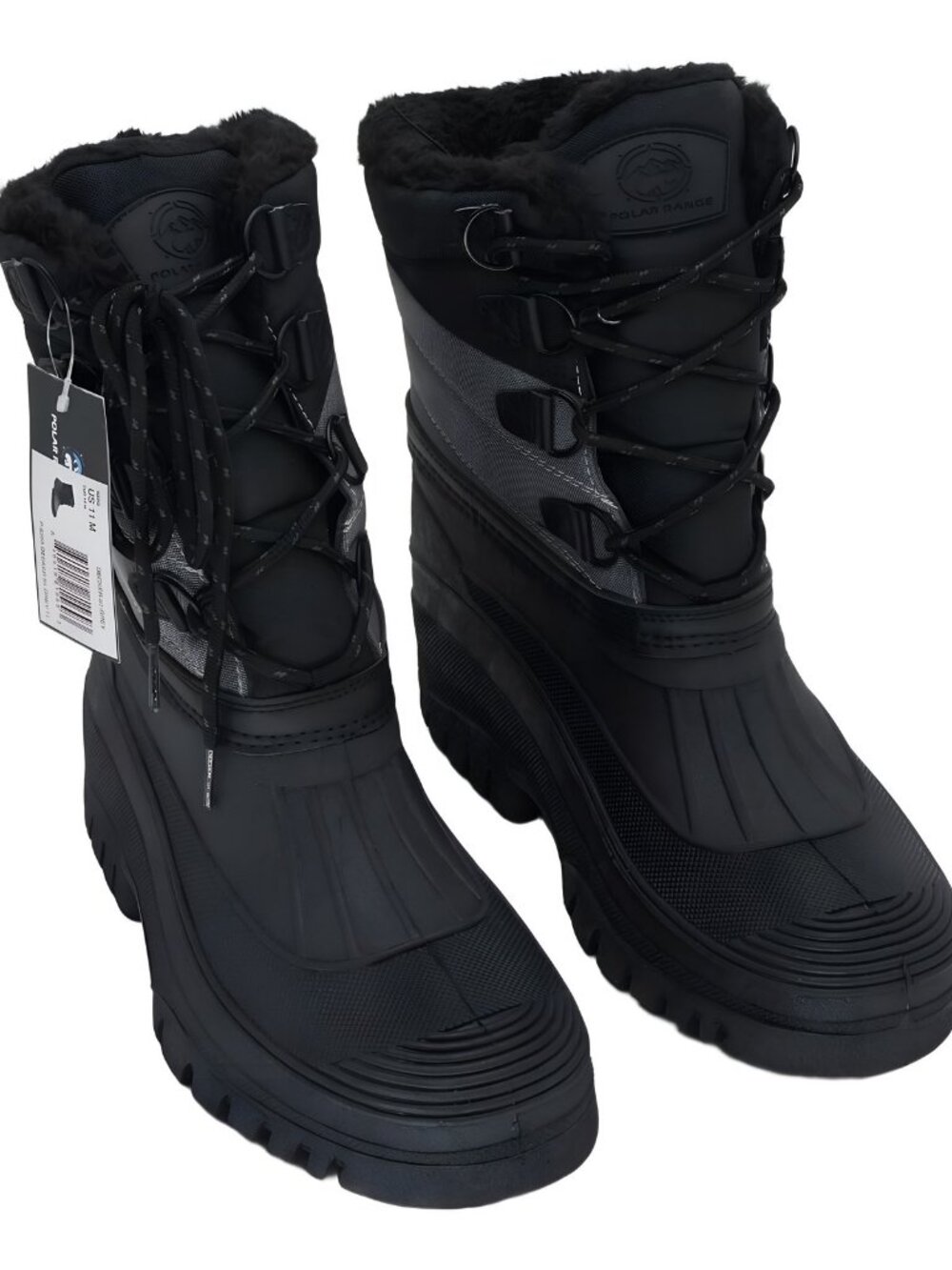 Polar Range Men's Decker Cold Grey Snow Boots - Size 11